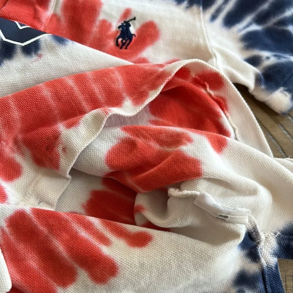 Team USA 🇺🇸 Tie Dye Classic Crew Polo Shirt by Ralph Lauren 2020 Limited Ed.